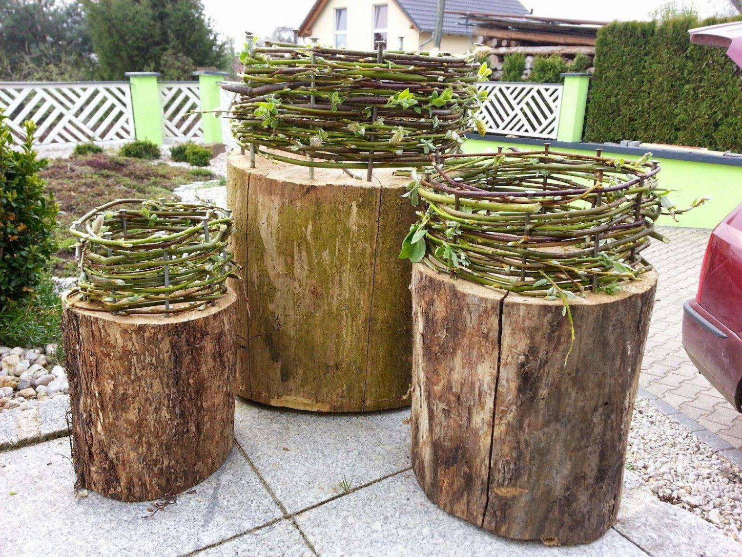 Baumstamm Dekorieren Garten Schön Garderobenständer Holz Selber Bauen — Temobardz Home Blog