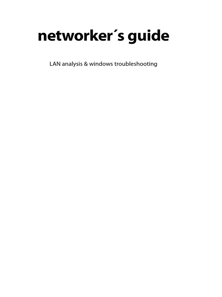 Benutzername Ideen Einzigartig Markt Technik Networkers Guide Lan Analyzis and