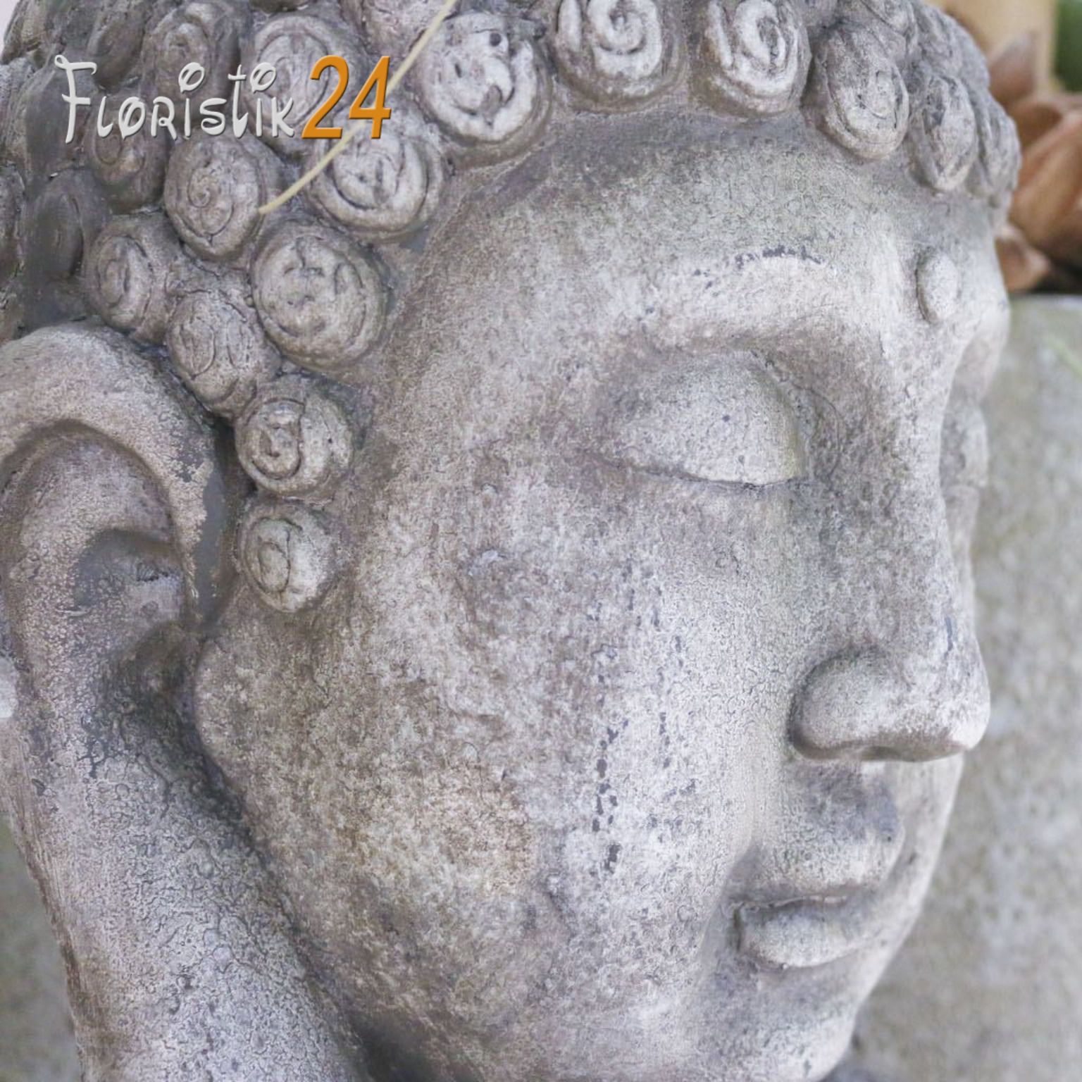 Besondere Gartendeko Einzigartig Buddhakopf H55cm sommerlaune
