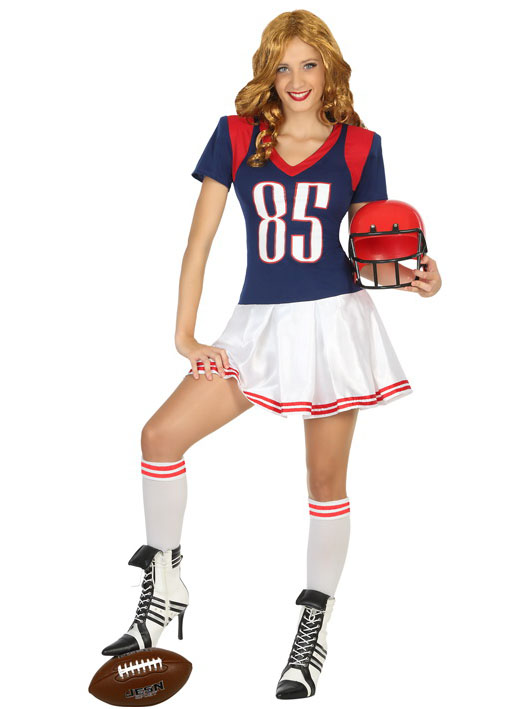 p american football player costume for women