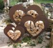 Birkenstamm Deko Garten Inspirierend Herz Aus Metall Holz Regal Edel Rost Garten Terrasse