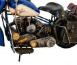 Blech Deko Elegant A Tin Metal Model Of A Motorcycle Antique Style 43cm