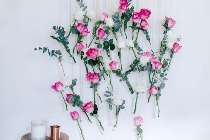 Blumen Wand Selber Bauen Schön Diy Floral Vase Wall Hanging Using Rose and Eucalyptus
