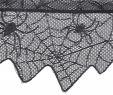 Coole Halloween Deko Elegant Gothic Black Lace Bat Vorhänge Volant Halloween Spukhaus Spiderweb
