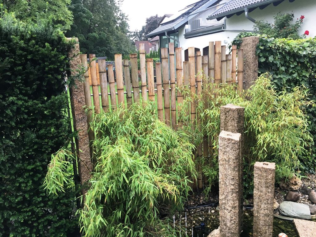 Cortenstahl Garten Online Bestellen Schön Sichtschutz Für Den Garten Aus Bambus Kombiniert Mit