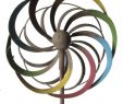 Deko Garten Rost Luxus Windrad Rost Farbig Bunt Metall Gartenstecker 21 5 Cm