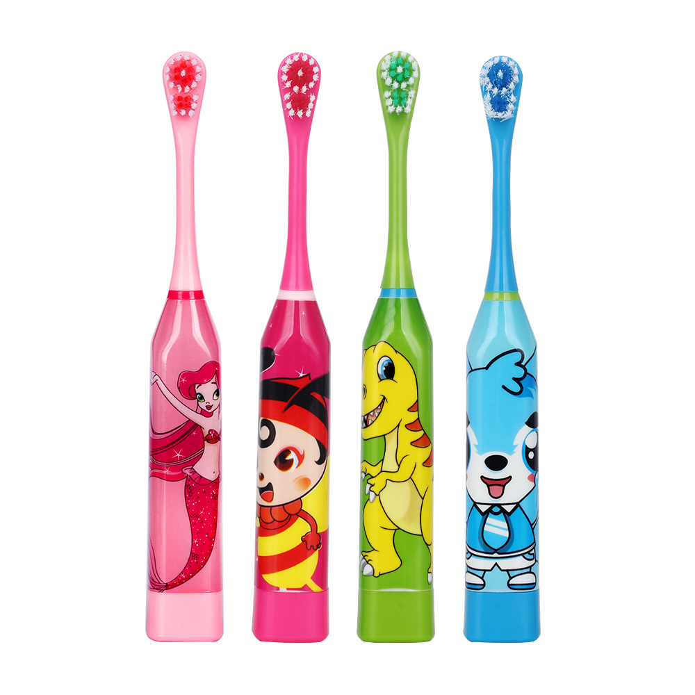 Deko Groß Best Of Azdent Children Electric toothbrush Cartoon Pattern Double Sided tooth Brush Heads Electric Teeth Brush for Kids with Head C Dental