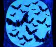 Deko Halloween Elegant Psywork Schwarzlicht Segel Spandex "halloween Bats