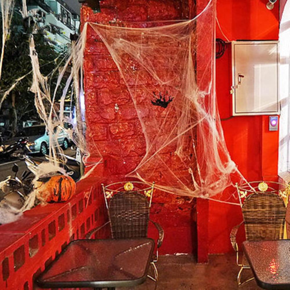 Deko Halloween Party Genial Scary Party Scene Props White Stretchy Cobweb Spider Web
