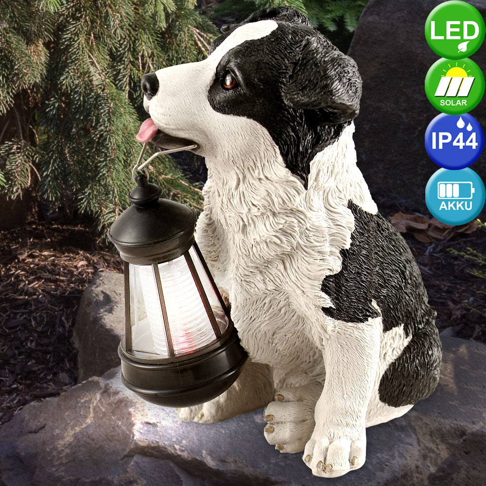Deko Hund Garten Elegant Aussen Leuchte Led solar Garten Lampe Hund Mit Laterne Hof