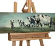 Deko Tiere Aus Metall Genial Metal Painting Idyll Of Pastures 35x10x1 Inches