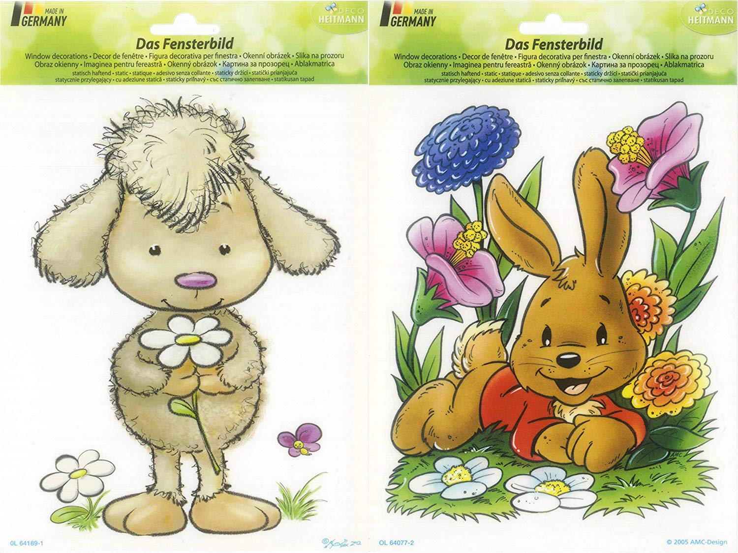 Dekofiguren Für Garten Schön Heitmann Deco Für Ostern Und Frühling Zum Dekorieren Folie Fensterbilder Hase Schäfchen
