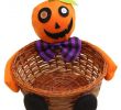 Dekoration Halloween Inspirierend Halloween Candy Holder Pumpkin Ghost Doll Bamboo Basket