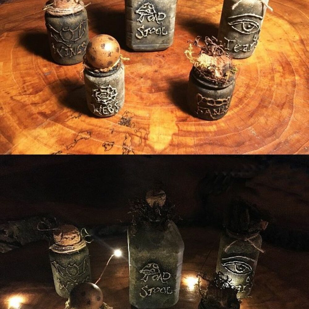 halloween witch s apothecary bottles halloween decorations seasonal holiday decor
