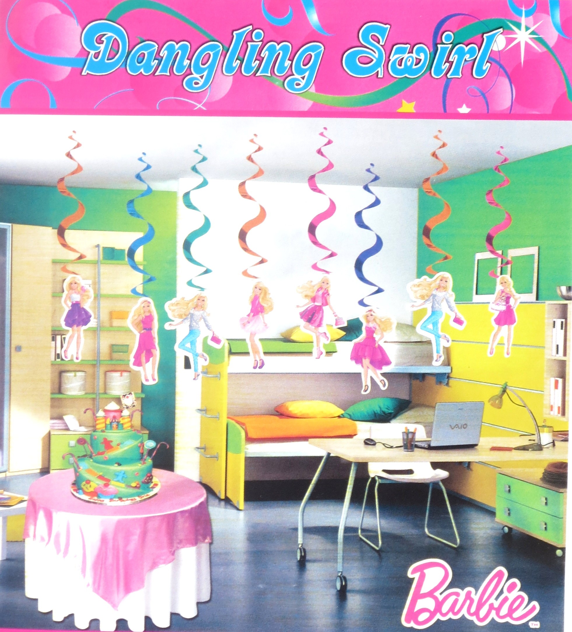 Dekoration Party Best Of Barbie theme Party Swirls Pack 3 Buy Barbie theme