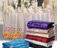 Dekoration Party Genial Details About Round Sparkle Sequin Tablecloth Cover Wedding Party Banquet Decoration 220cm