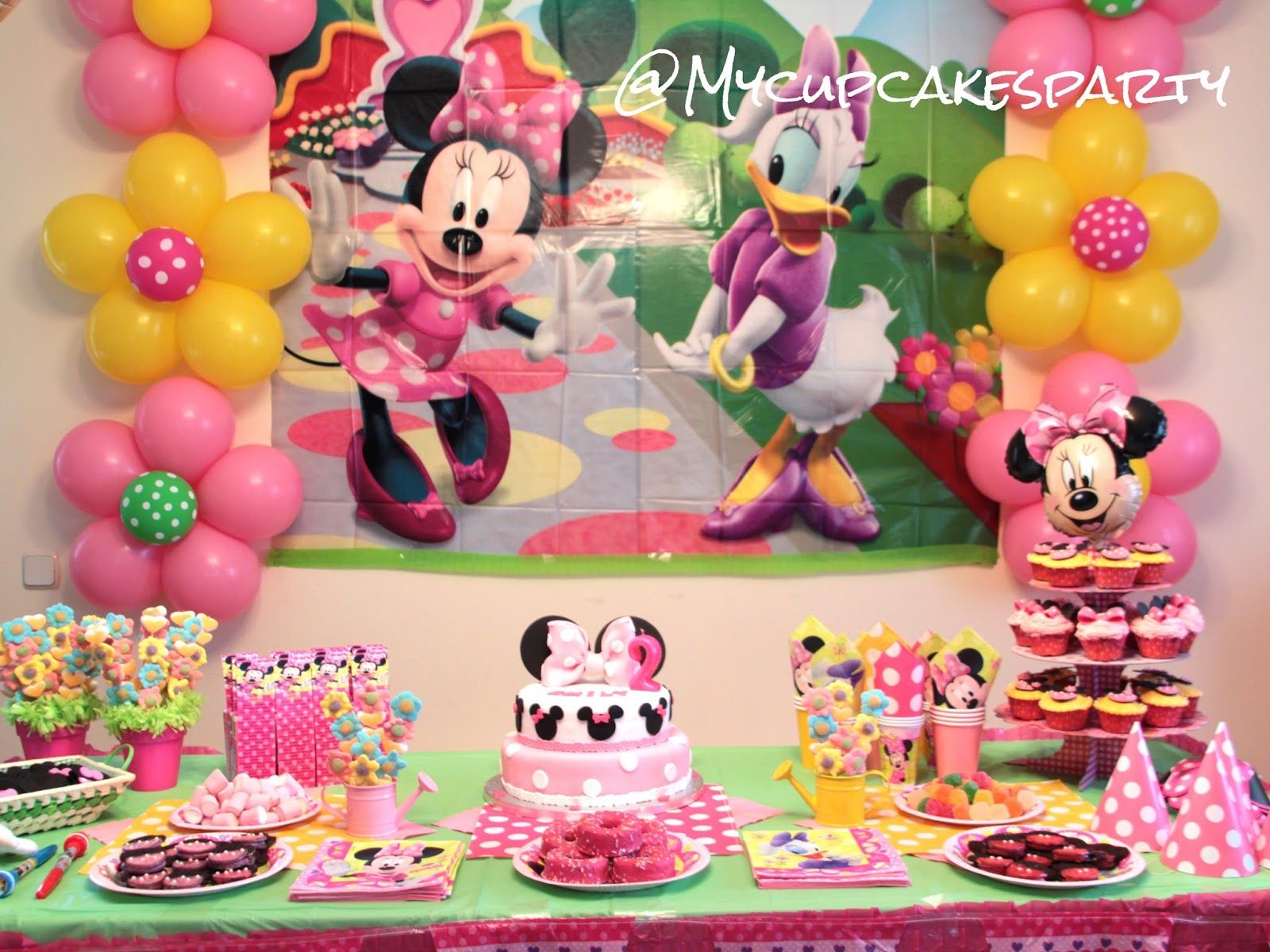 Dekoration Party Neu My Cupcakes Party Decoration for A Minnie Mouse Party