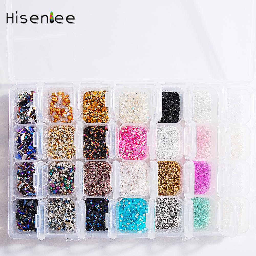 Dekoration Shop Schön the New Shiny Diy Bination Use for Nail Shop Decoration Design Pearl Resin Ab Style Charm Rhinestone 3d Art Accessories tools