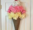 Dekoration sommer Best Of Ice Cream Cone Wreath Summer Wreath Ice Cream Door Hanger