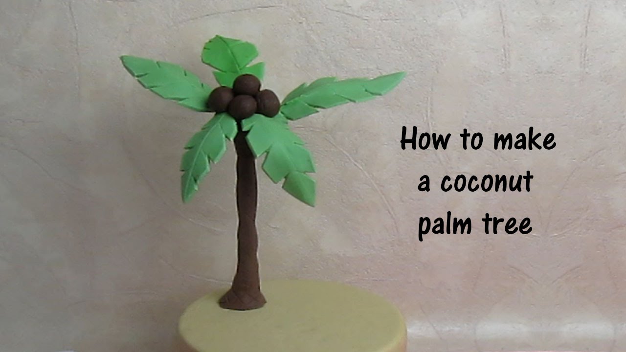 Diy Anleitungen Luxus How to Make A Gumpaste Coconut Tree for A Cake English