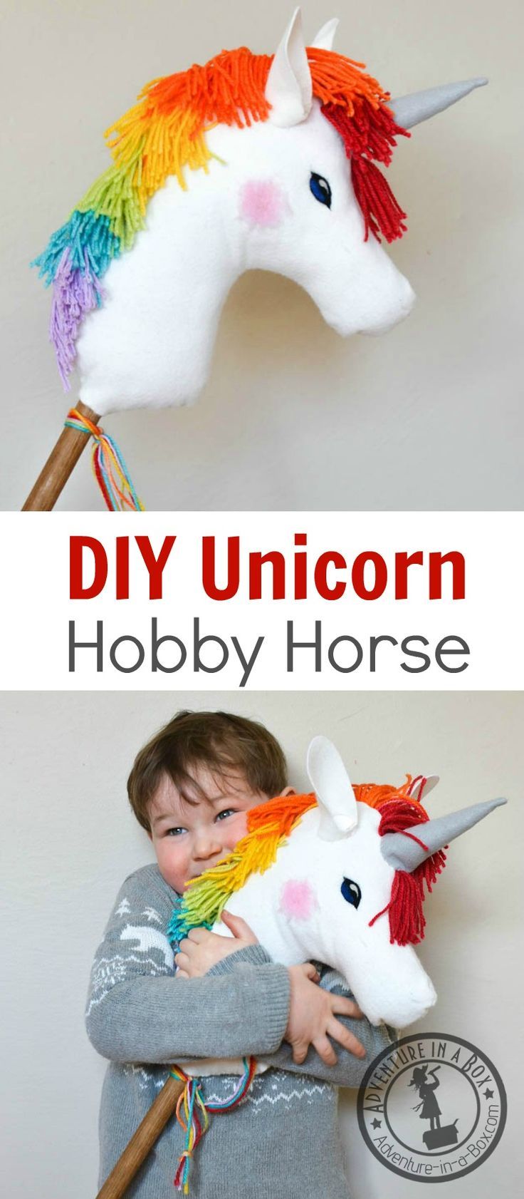 Diy Geburtstagsgeschenk Luxus Diy Filz Rainbow Unicorn Hobby Horse Leicht Zu