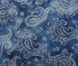 Diy Projekte Schön Paisley Muster Stoff Blau Baumwolle