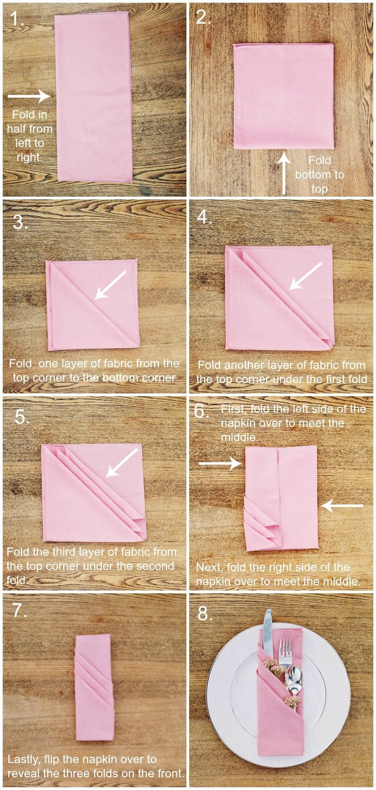 Diy Tischdeko Genial Three Pocket Fold Napkin Tutorial