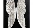 Edelrost Engel Einzigartig Kare Design Wandschmuck Wings Mit Silbrig Glänzenden Flügeln