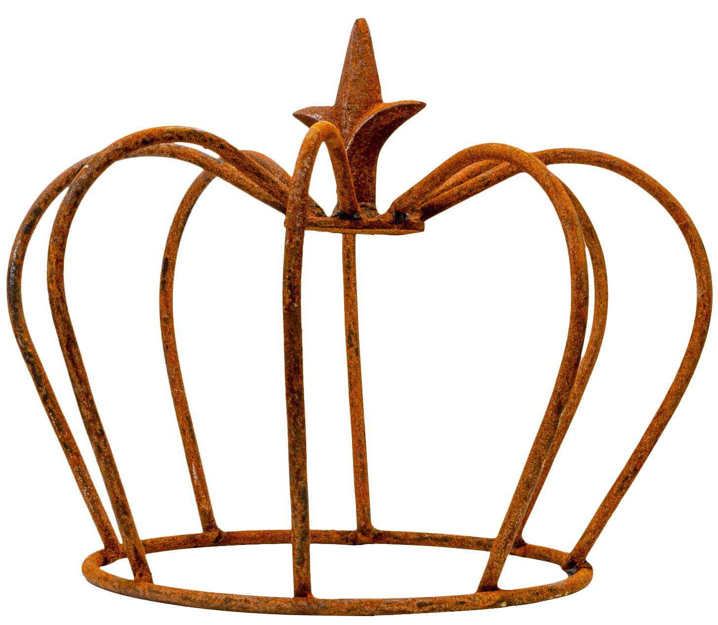 Eisen Deko Luxus Crown Iron Lily Garden Decoration Rust Antique Style 24cm