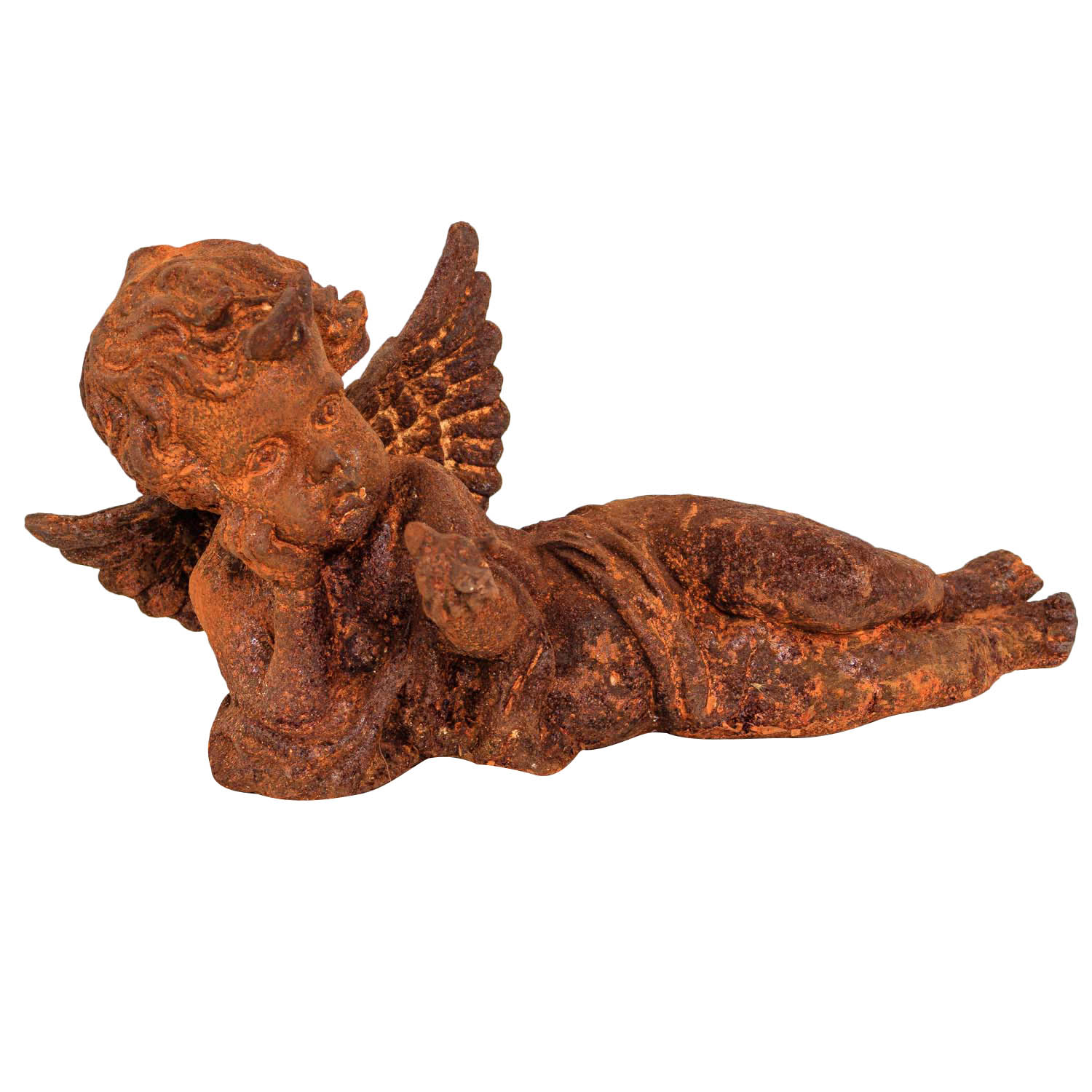 Engel Rost Luxus Garden Sculpture Angel Religious Statue Garden Iron Rust Antique Style