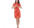 Fasching Kleider Damen Inspirierend China Qipao Kleid Rot