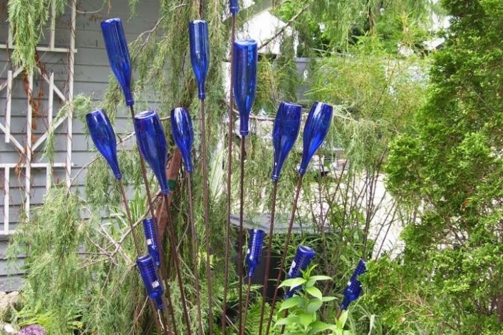 GÃ¼nstige Gartendeko Einzigartig Mit Farbigen Glasflaschen Günstige Gartendeko Selber