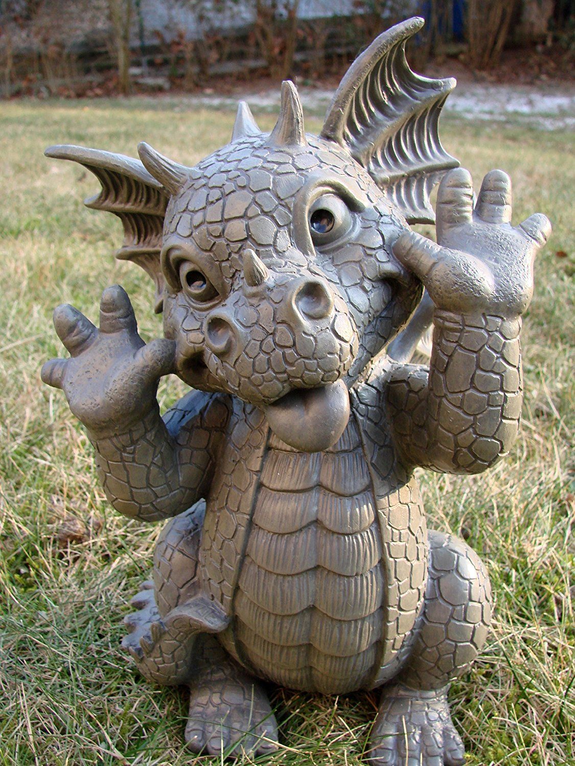 Garten Deko Figuren Frisch Garden Dragon Pulling Faces Dragon Figure Gargoyle Garden