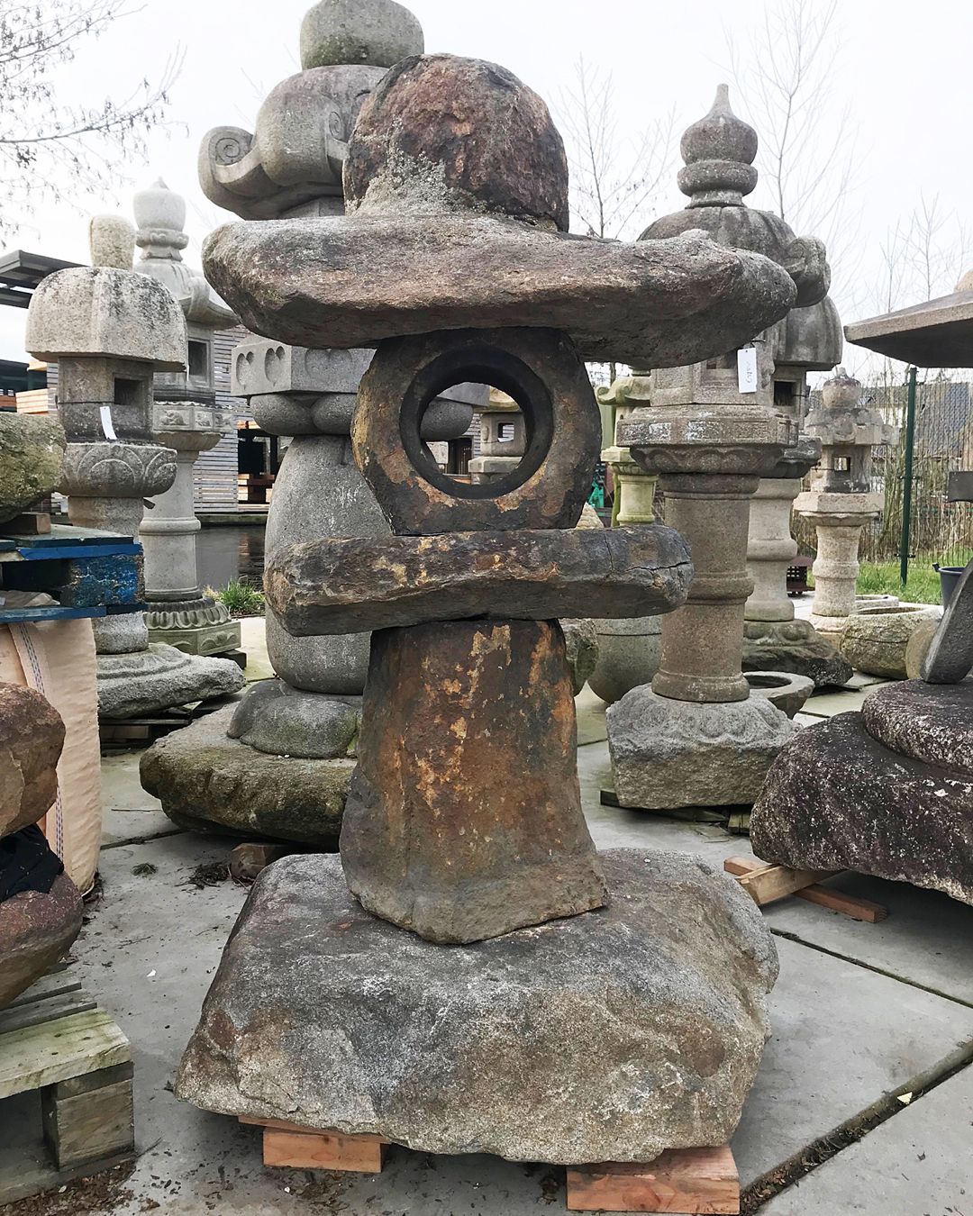 Garten Dekosteine Genial Antique Edo Meiji Period Nozura Gata Japanese Stone Lantern