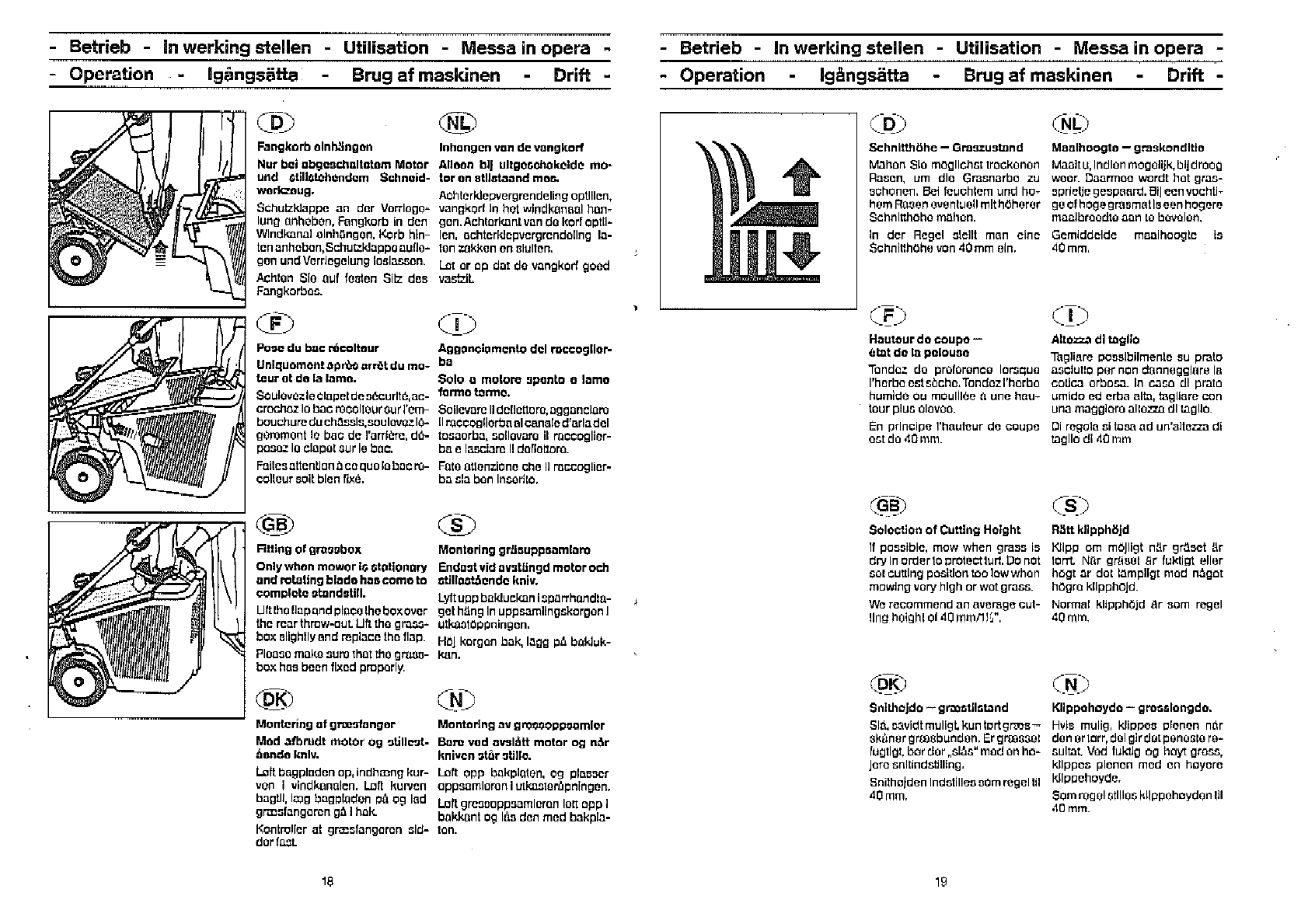 Garten Rasen Frisch Manual Wolf Garten 4 42 Ba Page 11 Of 18 Danish German