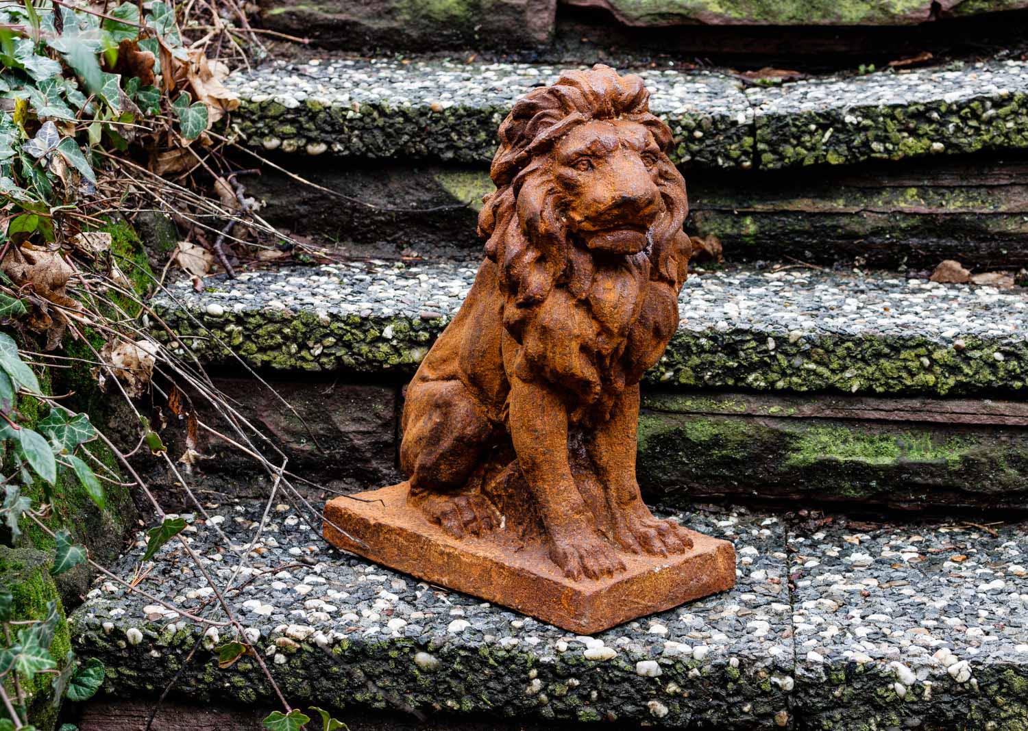 Garten Rost Best Of Garden Figure Sculpture Right Statue Lion Garden Iron Rust Antique Style