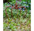 Garten Rost Deko Neu Crown Iron Lily Garden Decoration Rust Antique Style 24cm