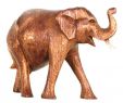 Garten Skulpturen Holz Frisch Elefant Holz Figur Skulptur Abstrakt Holzfigur Statue Afrika asia Glücksbringer Handarbeit Deko