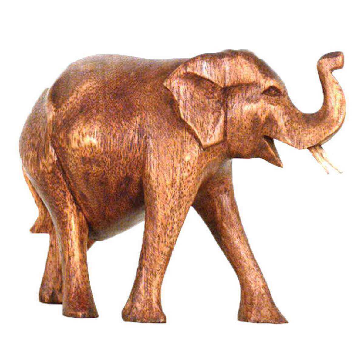 Garten Skulpturen Holz Frisch Elefant Holz Figur Skulptur Abstrakt Holzfigur Statue Afrika asia Glücksbringer Handarbeit Deko