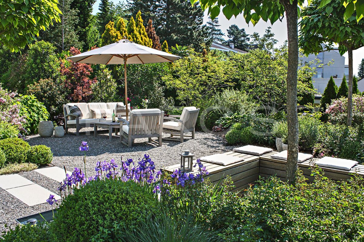 Garten Terrasse Gestalten Ideen Luxus Pflanzplanung Sitzplatz Bepflanzung