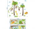 Garten Wanddeko Einzigartig Großhandel Cartoon Monkey Swing Auf Dem Coconut Tree Wandaufkleber Für Kinder Babys Zimmer Wanddekoration Cloud Gras Vogel Elefant Giraffe Wandbild