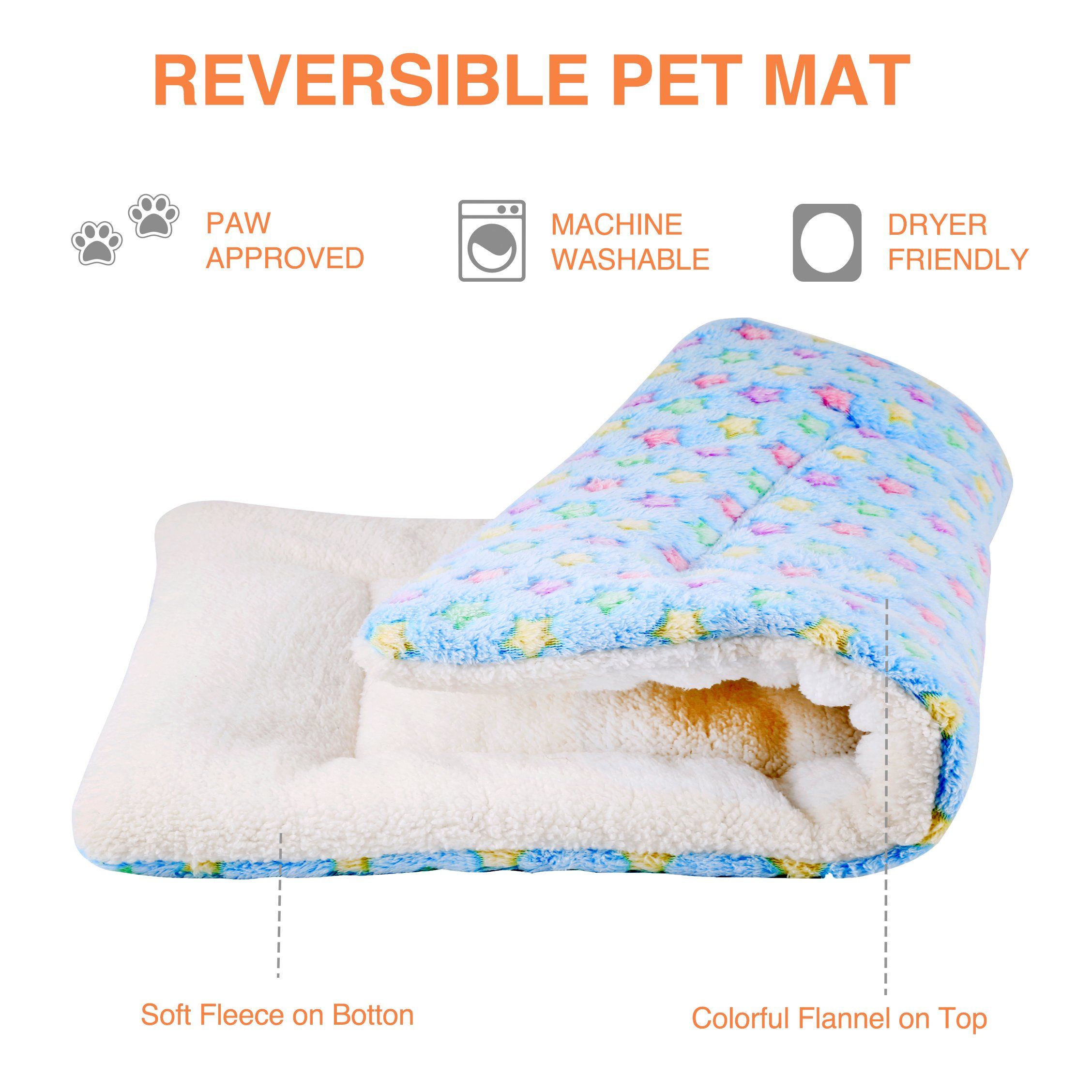 Gartenaccessoires Schön Mora Pets Ultra soft Pet Dog Cat Reversible Fleece Crate Bed