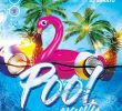 Gartenartikel Luxus Pool Party Flyer