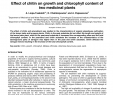 Gartenbaum Einzigartig Pdf Effect Of Chitin On Growth and Chlorophyll Content Of
