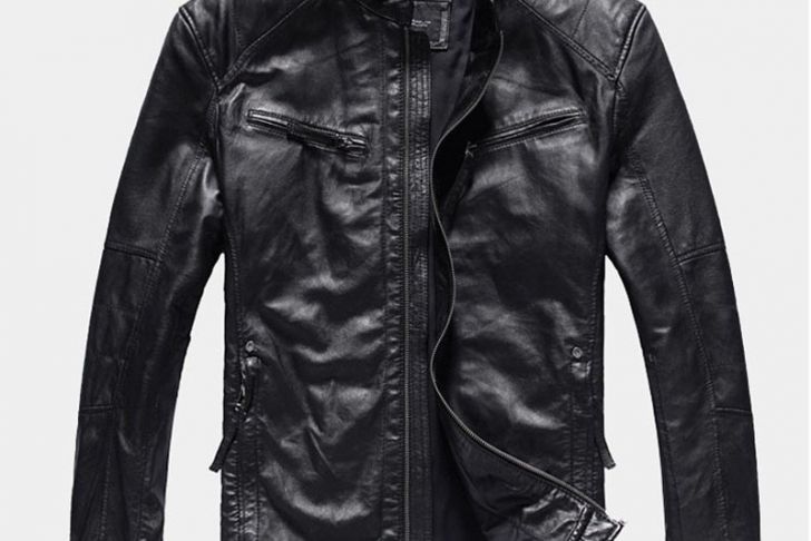 Gartendeko Aus HolzstÃ¤mmen Best Of Genuine Leather Clothing Men Slim Stand Collar Short Design Men
