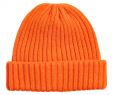 Gartendeko Aus HolzstÃ¤mmen Elegant Rib Knit Hat Neon orange Men