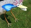 Gartendeko Aus Metall Elegant Yard Art Bird Feeder Recycled Garden tools
