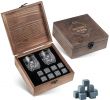 Gartendeko Aus Stein Und Metall Frisch Whiskey Steine Geschenk Set – 8 Granit Chillen Whisky Rocks