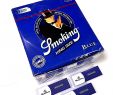 Gartendeko Blau Neu Smoking King Size Blau Zigarette Zigarettenpapier 50