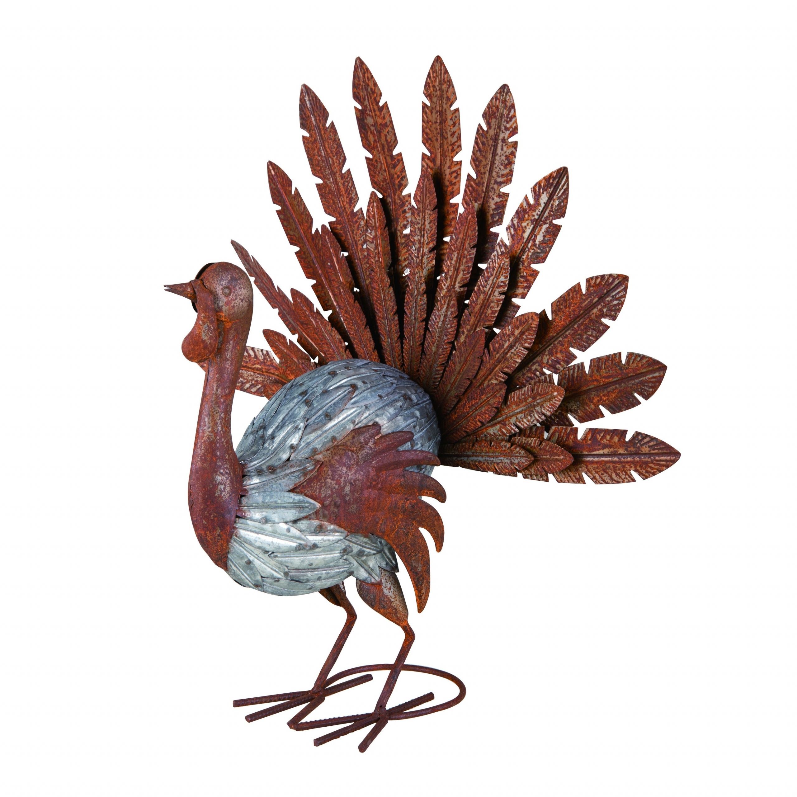 Gartendeko Edelrost Genial Transpac Metal Silver Harvest Rustic Turkey Decor N A